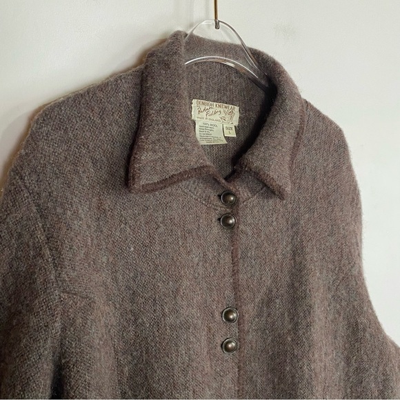 Vintage Denbigh Knitwear Womens Wool Button front Sweater Jacket size Large Chic - Picture 6 of 10